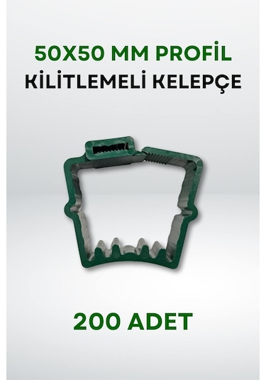 Panel Çit 50x50 MM Profil Kilitlemeli Kelepçe (200 Adet)