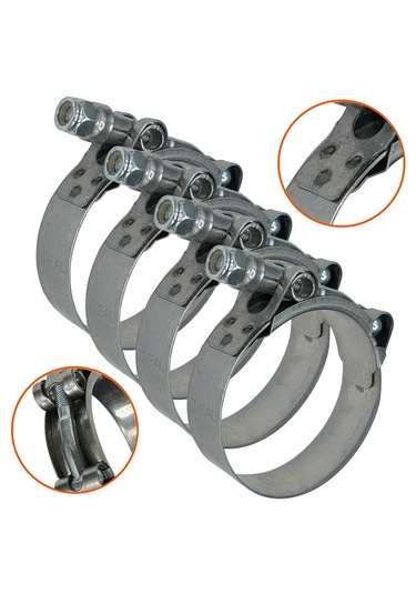 60 68mm/2.5-inç Egzoz Kelepçesi Paslanmaz Çelik2.3-inç Borular Iç