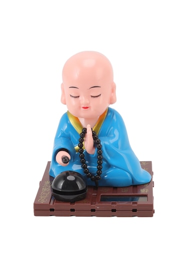 Geeroyoo Güneş Enerjili Otomatik Kafa Sallayan Fenerci Fişekçi, Ev Ofis Araba Dekorasyonu, Şans Ve Mutluluk Dilekleri, Plastik Materyal, Hediye Paketi