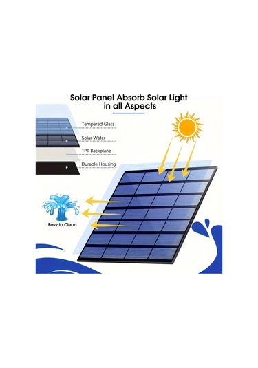 Motion003 1 5w Mini Pompa 6 Nozullu Güneş Enerjili Dış Mekan Fıskiye Seti Kuş Banyoları Havuz Bahçe Akvaryum