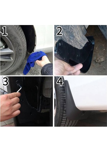 Anjiexun Byd Dolphin Ea1 2021-2022 Çamurlukları İçin 4 Adet Araba Çamurlukları