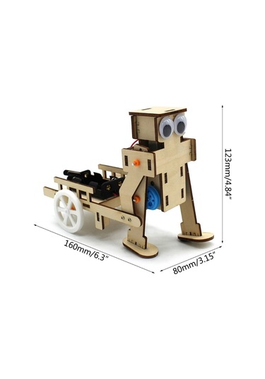 Ece Yürüyen Yük Taşıyan Robot Yapma Deney Seti Boya Seti İle Demonte