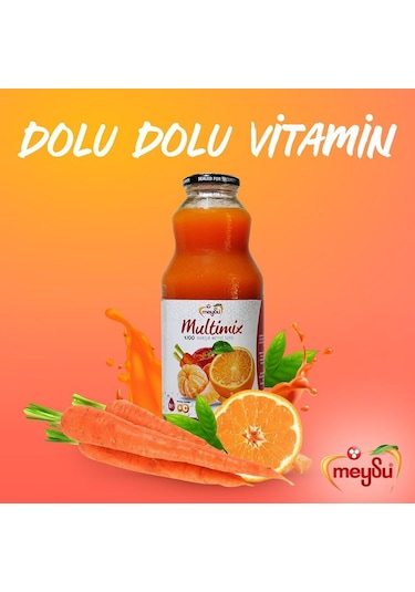 Meysu Multimix %100 Karışık Meyve Suyu 1 Lt X 6 Adet