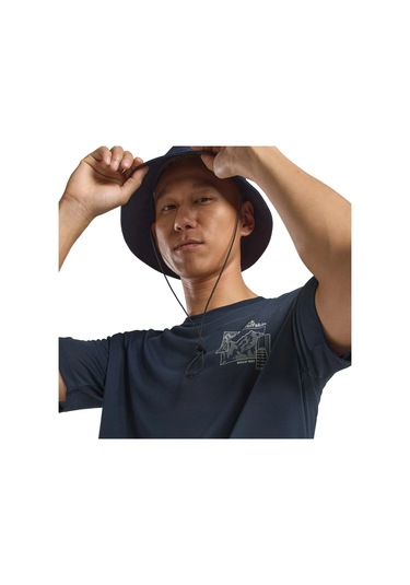 Jack Wolfskin Vonnan Graphic Tişört Antrasit Antrasit