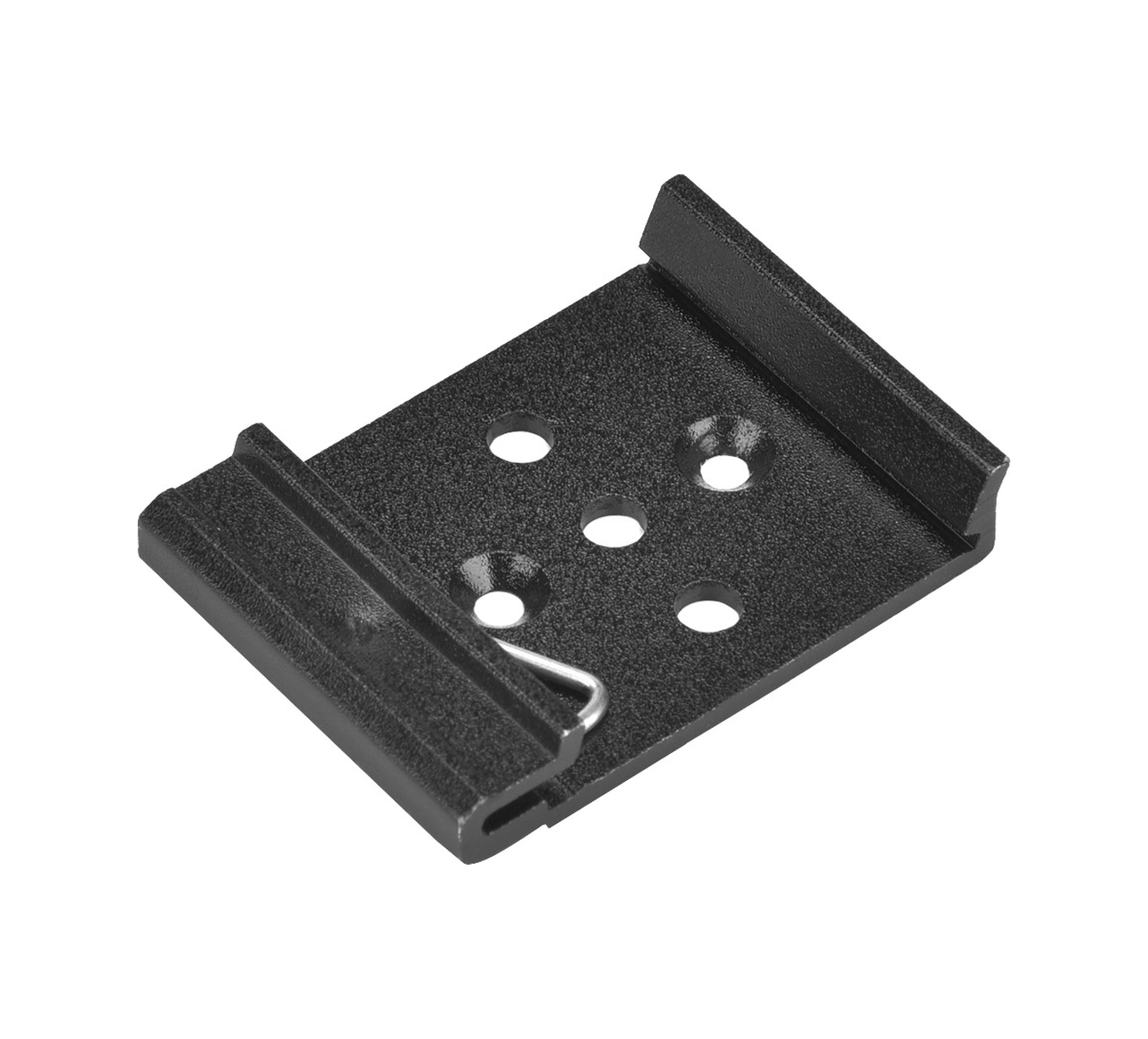 Tenfowee 35mm Din Rayı Sabitleyici Klipsi 5 Delikli, Pürüzlü Siyah, Alüminyum, Dayanıklı Diğer