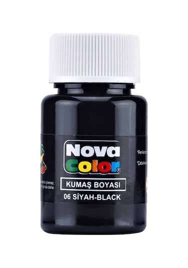 Nova Color Kumaş Boyası Siyah 30Cc