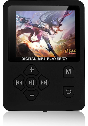 Lemestar Siyah 1.8 İnç Tft Ekranlı Dijital Çalar - Tf Kart Destekli Mp3/video Oynatma, Fm Radyo, Ses Kaydı, E-kitap Ve Kronometre Fonksiyonları