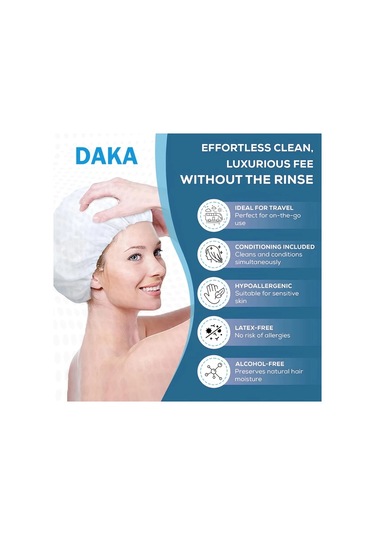 Willowhaven 4 Adet Rensiz Duş Bone Şampuan: Su Kullanmadan Pratik Saç Yıkama Sistemi Makine Yapım Diğer