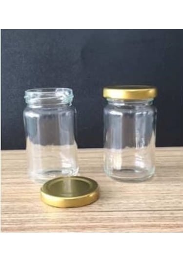 Mobilreyon 20 Adet 105 Cc Cam Kavanoz , Gold Sarı Kapaklı