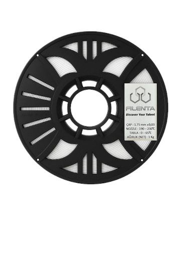 Filenta Hyper Abs Beyaz Filament 1.75mm - 1kg 1