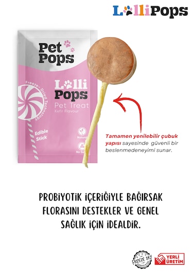 Petpops 3'lü Freeze Dry Lollipops Lezzet Paketi Doğal Ve Ödül