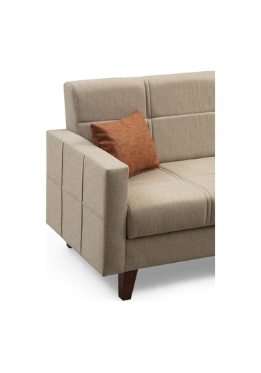 Minarmobilya Polya Sandıklı Bazalı L Köşe Koltuk - Bej