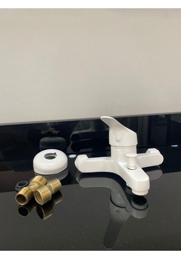 Armour Armatür Banyo Batarya Seti Beyaz Beyaz