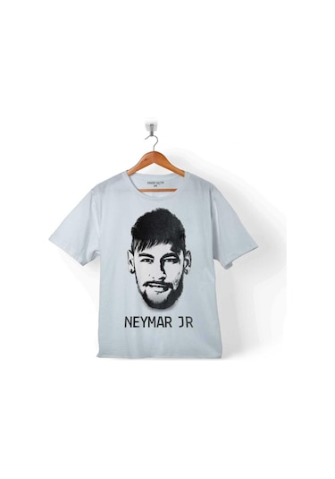 Neymar 10 Jr Da Sılva Silüet Santos Psg Çocuk Tişört 001