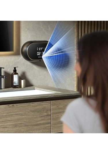 Wondernest Yıkama Siyah Sensörlü Otomatik Makinesi, Lichen Köpüklü Akıllı El Bq - Pratik Ve Verimli Temizlik Siyah