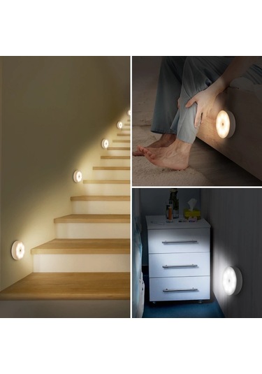 Şarjlı Sensörlü Gece Led Lambası 5365 Çok Renkli