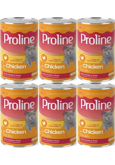 Pro Line Tavuklu Yetişkin Kedi Konservesi 6 x 400 G