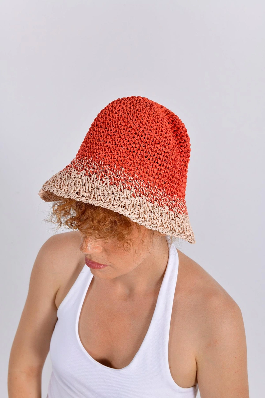 Günbatımı Renk Geçişli Şapka Çok Renkli