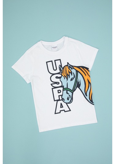 U.s. Polo Assn. Erkek Çocuk Beyaz Tişört 50316479-vr013 Beyaz