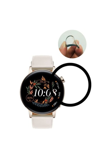 Huawei Gt2 42mm Ekran Koruyucu 3d Kavisli Full Kaplama Pmma