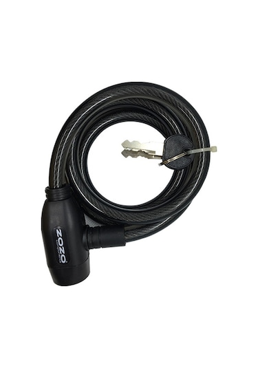 Briviga Anahtarlı Sipral Kilit 1120mm/12mm 2518 90006 Siyah
