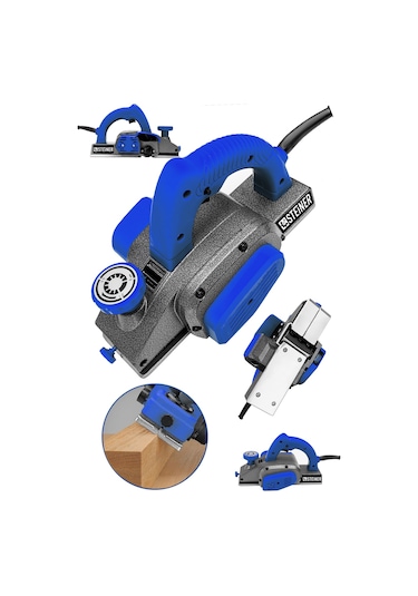 Steiner 3400 Watt Çift Bıçaklı Planya Rende Makinesi Mavi