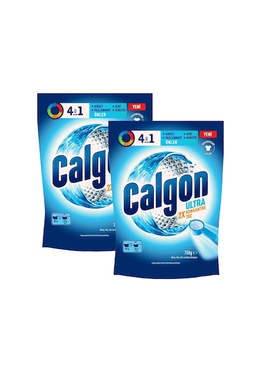 Calgon 4ü1 Arada Ultra Konsantre Toz Kireç Önleyici 2 x 750 G
