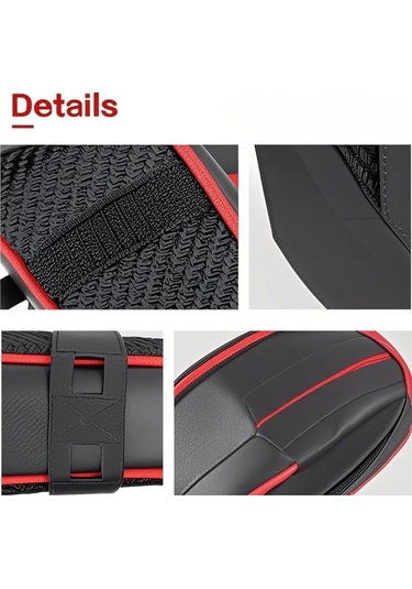 Didadodo Su Geçirmez Bisiklet Sele Çantası - Anahtar, Cep Telefonu & Küçük Eşyalar İçin Pratik Taşıma Çözümü Kırmızı Kırmızı