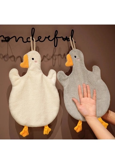 Zyzqstore Karikatür Kaz El Havlusu Mutfak Banyo Tuvalet Çok Renkli Ev Dekorasyonu Çok Renkli