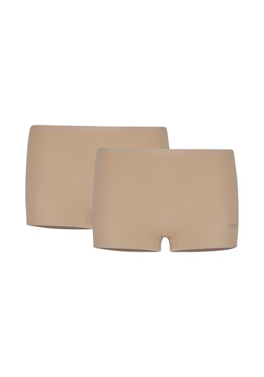 Kom Basic Kadın Short Külot 2li Ten Renk Ten