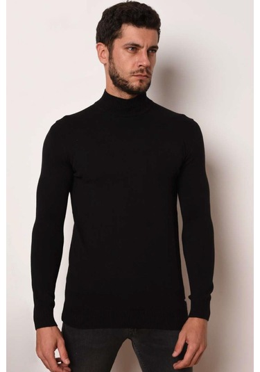 Brng Yarım Balıkçı Slimfit Likralı Erkek Kazak 001