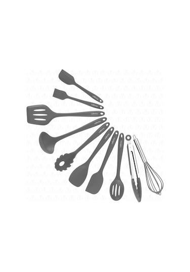 Valletta Vlt1118 Salvatore 10 Parça Spatula Set Gri