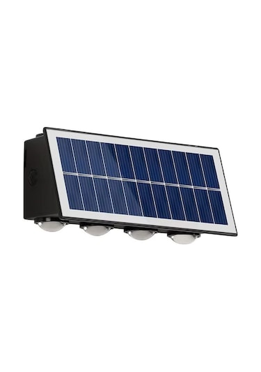 Cata 20 W Solar İki Yönlü Led Duvar Aplik - Gün Işığı 3000k - Siyah - Ip65 - Ct-8010