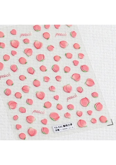 Taze Tatlı Meyve Tasarım 3d Kendinden Yapışkanlı Tırnak Sanat Süslemeleri Çıkartmalar Limon Kiraz 5d Yumuşak Kabartmalar Tırnak Çıkartmaları Toptan Lavanta