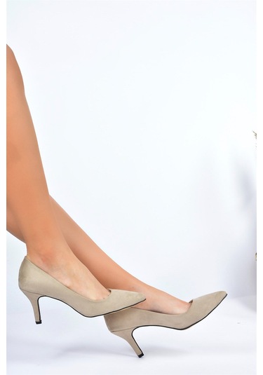Fox Shoes  Ten Süet Kadın İnce Topuklu Stiletto L253970002