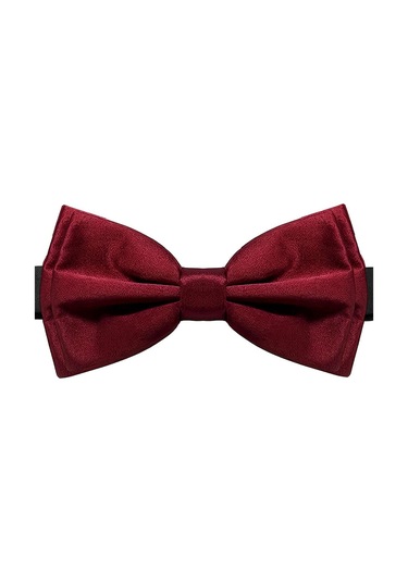 Bordo Ayarlanabilir Saten Çocuk Ve Bebek Papyonu Bordo