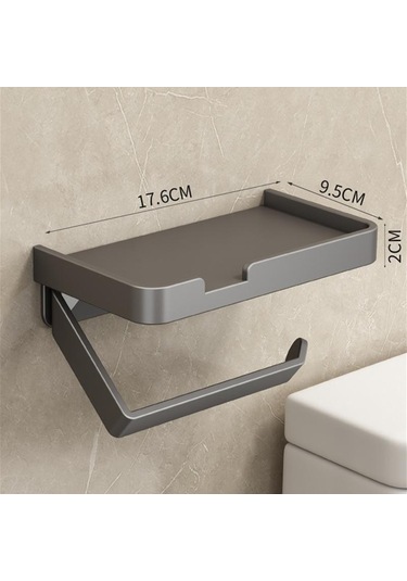 Siyah Tuvalet Kağıdı Havlulukduvara Monte Doku Tutucusudeliksiz Tuvalet Telefon Tutucusukağıt Tutucutuvalet Kağıdı Tutucusu