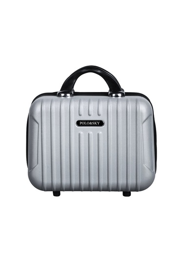 Polo&sky Class Model Gri Renk Abs Makyaj Çantası El Valizi
