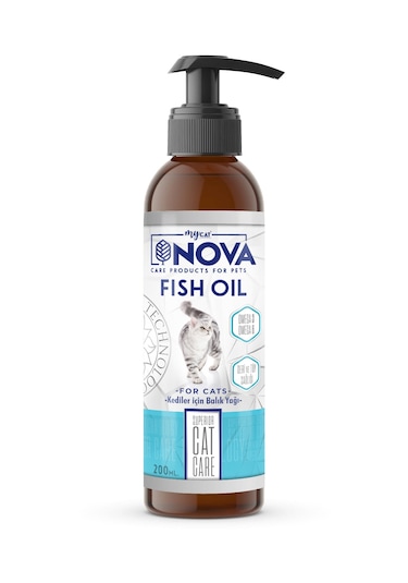 Nova Kediler İçin Balık Yağı 200 ML