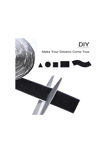 Beyaz Dekorasyon Yapışkanlı Ev Gadget Naylon Etiket Döngü Raptiye Bant Sihirli Etiket Kendinden Yapışkanlı Kanca 50mm