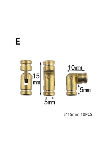 10 Adet 1/2 Inç Gizli Menteşeler Pirinç Görünmez Ahşap Kasa Donanım Malzemeleri Küçük Kutu Varil Menteşe 5x15mm 5x15mm