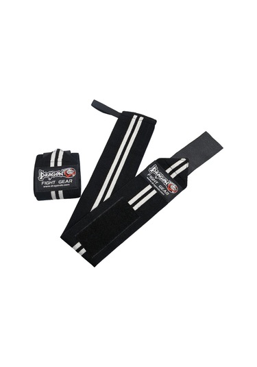 Dragondo 63911 Halter Ve Fitness Bilek Bandajı Yeni Seri Siyah - Beyaz