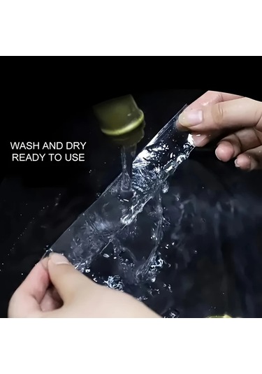 Chenkestoreone 5 Metre Şeffaf Nano Çift Taraflı Bant Yeniden Kullanılabilir Yıkanabilir Kalıcı Yapışkan