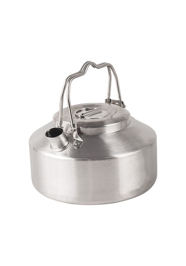 Dofolink 1l Taşra Çay/kahve Çayı 304 Paslanmaz Çelik Taşra Kamp Çelik Su Kaynak, Taşra Piknik Hikaplama Için Taşınabilir Gümüş