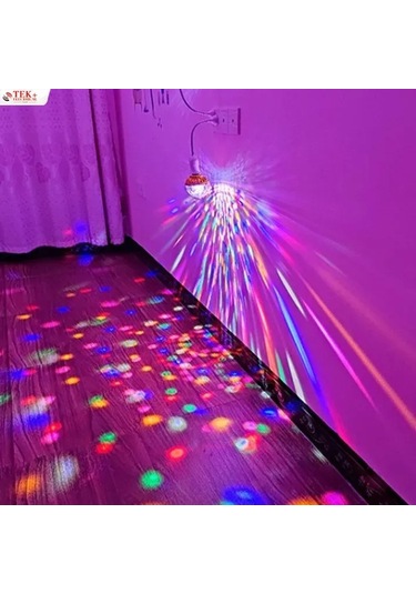 Neevoyu E27 Evrensel Fityeli 6w Led Renkli Döner Işık Topu - 50m² Aydınlatma, 220v Partiler İçin Dinamik Renk Spektrumu Çok Renkli