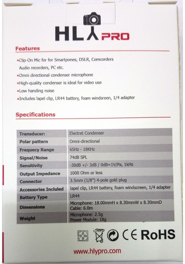 Profesyonel Youtuber Yaka Mikrofonu Hpr M1 Mikrofonu