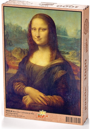 King Of Puzzle Mona Lisa - Leonardo Da Vinci Ahşap Puzzle 1000