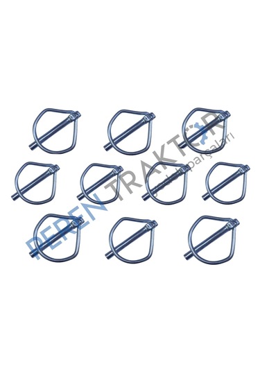 Peren Traktör Tüm Traktörlerle Uyumlu Yaylı Pim 6mm - 10'lu