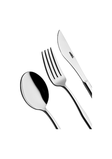 Anka 6 Kişilik 18 Parça Tatlı Çatal Kaşık Bıçak Takımı Metal