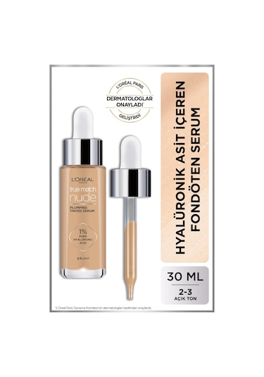 L'Oreal Paris True Match Nude Fondöten Serum 2 3 Light 31 ML
